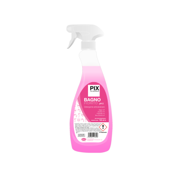 Detergente anticalcare bagno flacone da 750 ml. Confezione da 12 pz