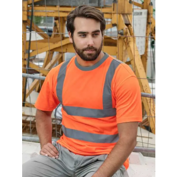 Tshirt KXPC arancio ad  visibilità con fasce reflettenti