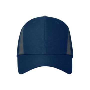 Cappello Safety con fori di ventilazione, inserti riflettenti e chiusura in velcro