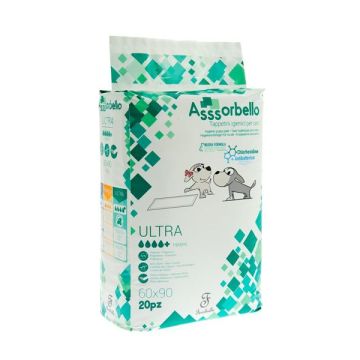 Traversine/tappetini igienici per cani Ultra 60x90. Confezione da 20 pz 1950 ml