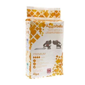 Traversine/tappetini igienici per cani Premium 60x 90. Confezione da 10 pz 1800 ml