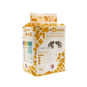 Traversine/tappetini igienici per cani Premium 60x 90. Confezione da 30 pz 1800 ml