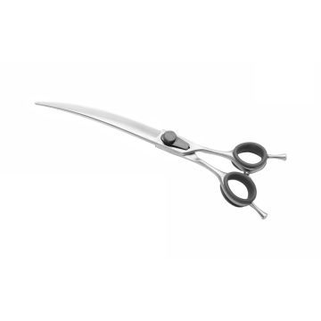Forbice professionale curva 20 cm in acciaio inox per cani e gatti