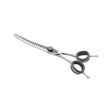 Forbice professionale dentata grande 16,5 cm in acciaio inox per cani e gatti