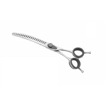 Forbice professionale dentata grande 18 cm in acciaio inox per cani e gatti