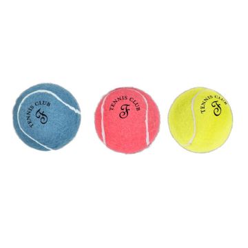 Palline tennis per cani Ø 4,8 cm. Confezione da 3 pz colori assortiti