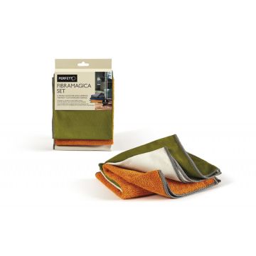 Panno microfibra collezione Fibramagica Set 35x40 cm. Confezione da 3 pezzi