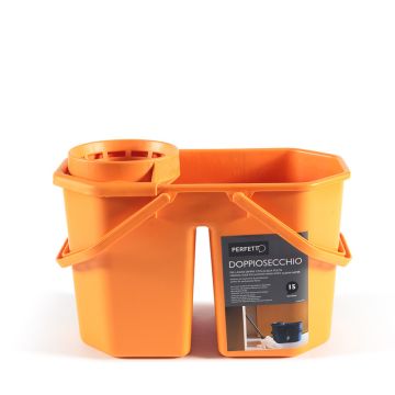 Secchio con strizzatore collezione doppiosecchio 15 lt