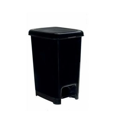 Pattumiera a pedale colore nero, 10lt