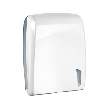 Dispenser  V Skin 750 con carta interfogliata a "V" e piegati a "C"