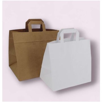 Sacchetti in carta Kraft Mod. Piattina 110 gr. 150 pz
