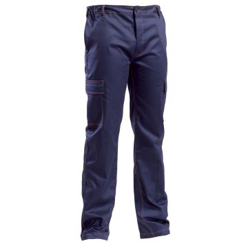 Pantalone Quadrivalente Ignifugo,Antistatico, Antiacido,Arco Elettrico con una chiusura a patta con bottoni coperti e due tasche anteriori a filetto