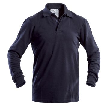 Polo Ignifuga Antistatica con collo chiuso con due bottoni e polso in maglia elastica a costine