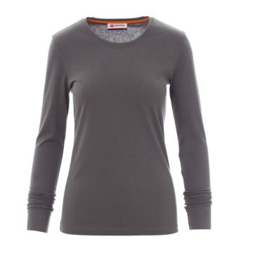 Tshirt da donna PINETA LADY con colletto in costine misto spandex e maniche lunghe