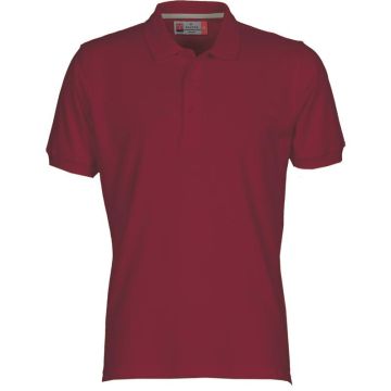 Polo Venice da uomo in piquet con manica corta e 3 bottoni  in tinta effeto perlato