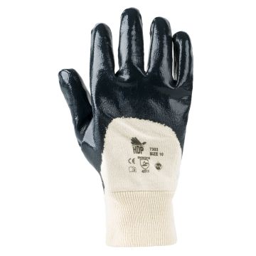 Guanto spalmato NBR Top Quality dorso areato manichetta tela. Confezione da 12 paia