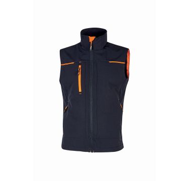 Gilet da uomo, modello Saturn, in tessuto U-4 (U-Power 4 way stretch) dotata di due tasche frontali e una tasca porta cellulare sul petto