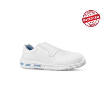 Scarpe antinfortunistiche, Blanco della Linea Red Lion, totalmente "Metal free", bianche senza stringhe con tomaia New safety dry