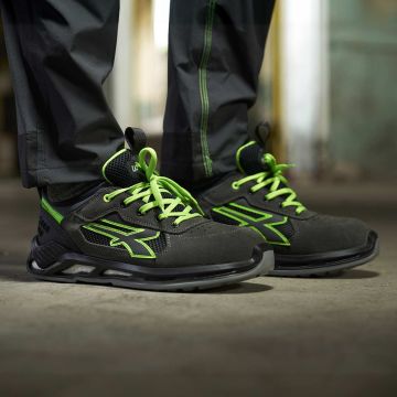 Scarpe antinfortunistiche Negan, basse, leggere e comode U-Power della linea Red 360, con tomaia in nylon ultra traspiranti