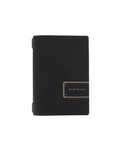 Porta Menu 16,5x23,1 cm (GOLFO) etichetta PATCH nera "menu" 2 buste (4 facciate) elastico nero Linea CHEF