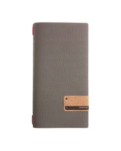Porta Menu 17,4x31,8 cm (4RE) etichetta PATCH "menu" 2 buste (4 facciate) elastico rosso Linea JUTA