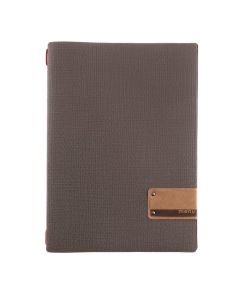 Porta Menu 23,2x31,8 cm (A4) etichetta PATCH "menu" 2 buste (4 facciate) elastico rosso Linea JUTA