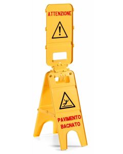 Segnale Pavimento Bagnato a Tre Ante - 5 Pezzi