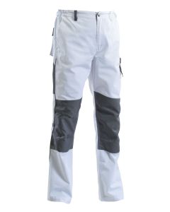 Pantalone Land di prima categoria, in 65% poliestere, 35% cotone Canvas, con piping rinfrangente sulla gamba