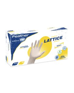 Guanti in lattice senza polvere Feather Latexx - gr. 5,0 - 100 pz