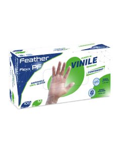 Guanti in vinile Feather Flexx PF - gr 3,8 - 100 pz
