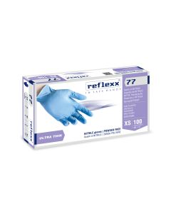 Guanti monouso Reflexx 77 nitrile blu - conf. 100