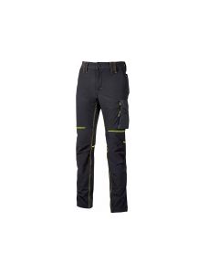 Pantalone da donna slim fit, modello World Lady, in tessuto U-4 (U-Power 4 way stretch) con triple cuciture