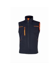 Gilet da uomo, modello Saturn, in tessuto U-4 (U-Power 4 way stretch) dotata di due tasche frontali e una tasca porta cellulare sul petto