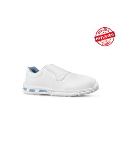 Scarpe antinfortunistiche, Blanco della Linea Red Lion, totalmente "Metal free", bianche senza stringhe con tomaia New safety dry
