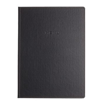Porta Menu GOURMET24 22,7x32 cm (A4) 2 ANTE scritta menu bassorilievo